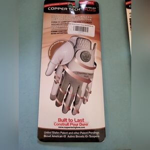 New Men's Copper Tech Plus Right Hand White Golf Glove sz xxl